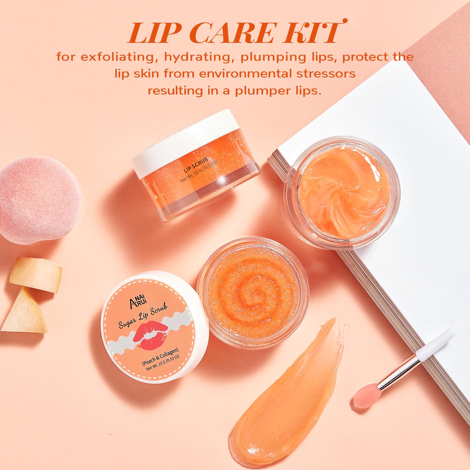 Anai Rui lip care kit components side by side