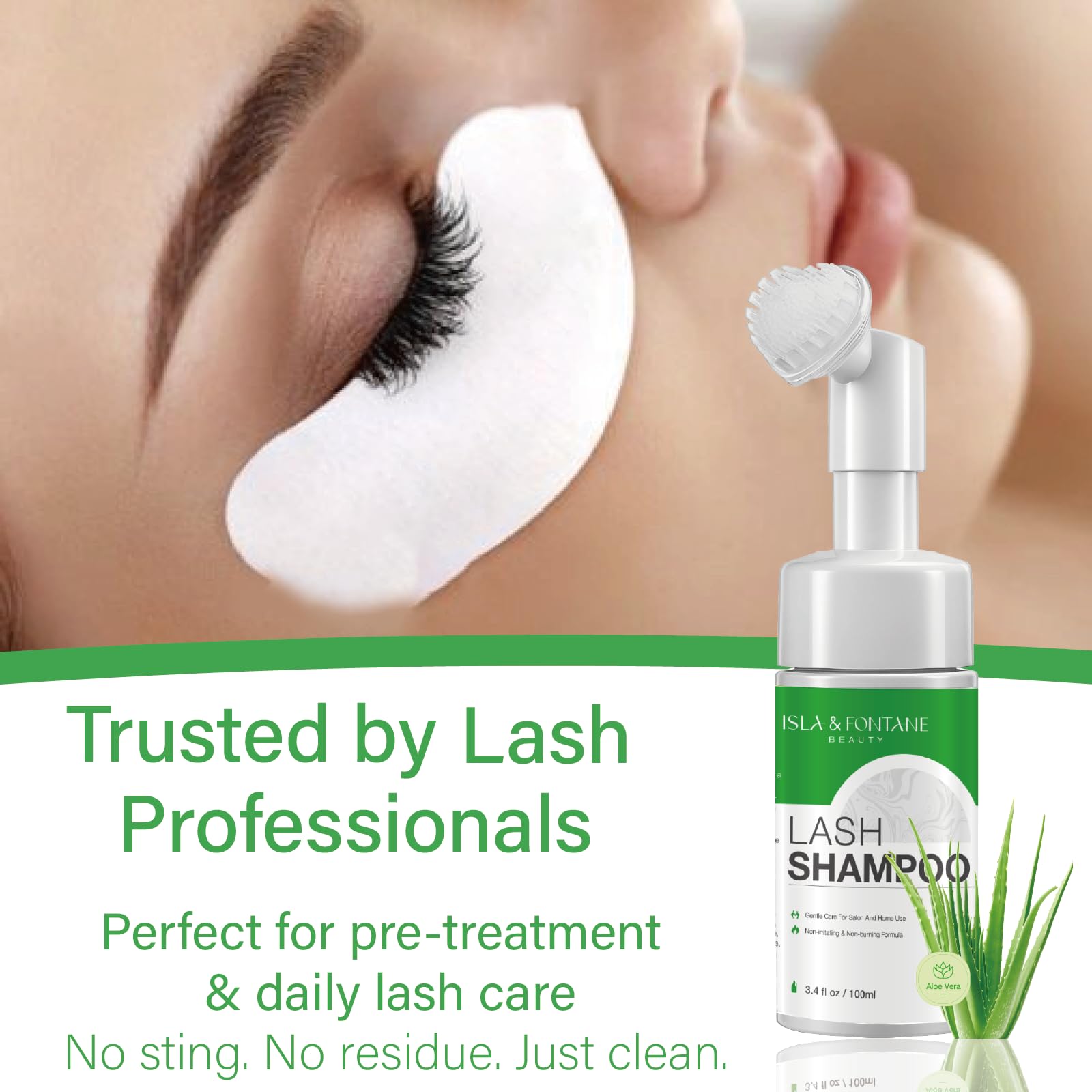 Lash cleansing brush and mascara wand set