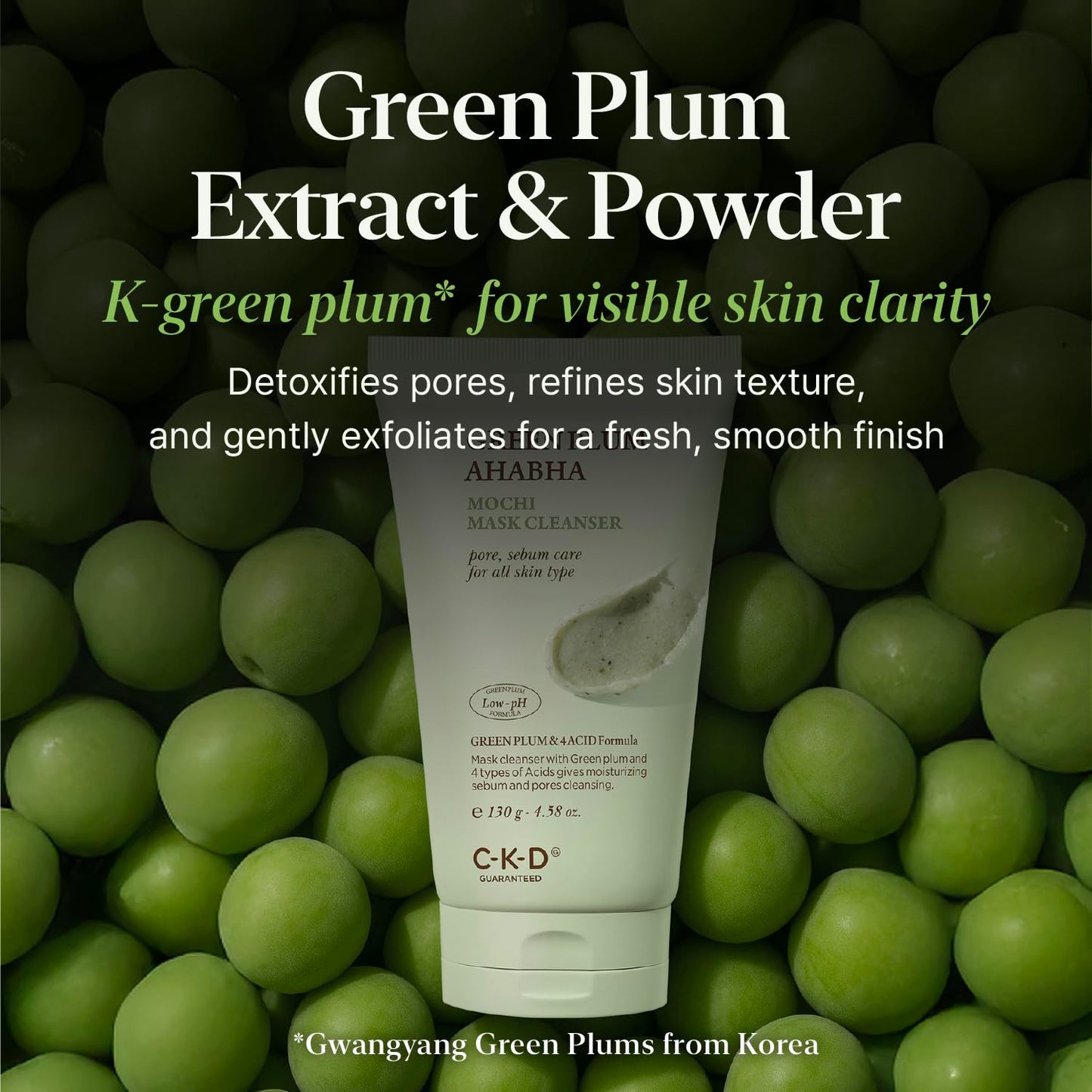CKD Green Plum cleanser ingredients and key features