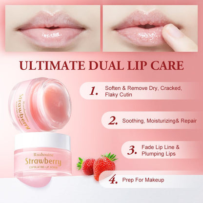 Ruahouine strawberry scented sleeping lip mask container