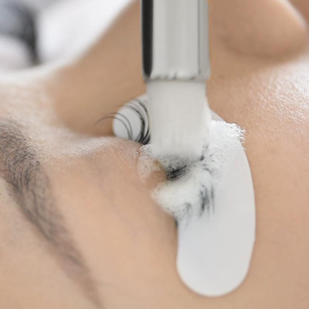 Soft bristle makeup cleansing brush included in the Beau Lashes extension kit