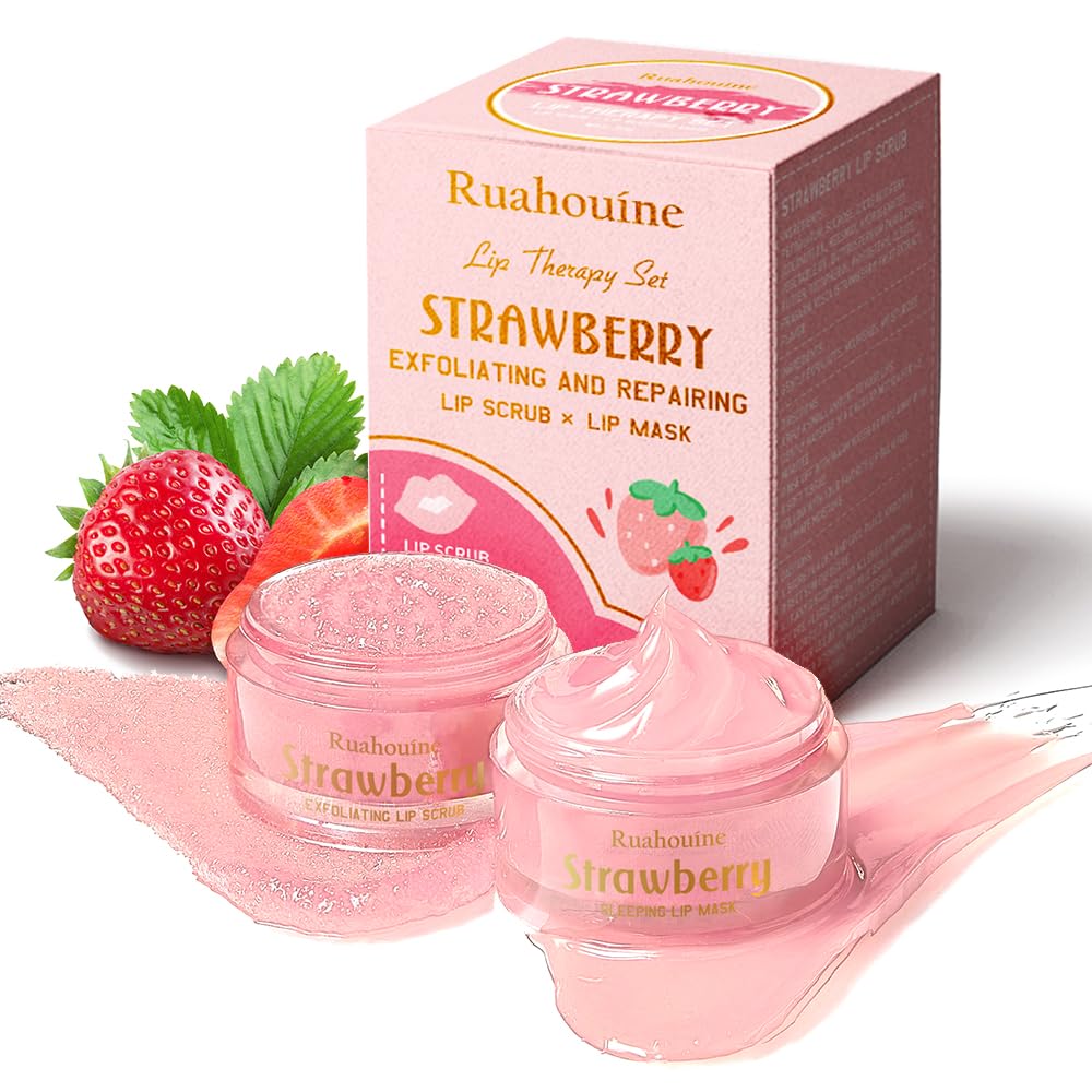 Benefits of strawberry lip scrub for dark lips