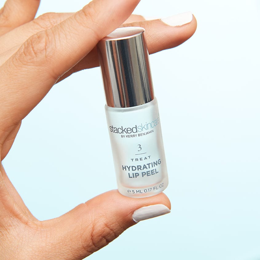 Close up of StackedSkincare lip exfoliating serum applicator