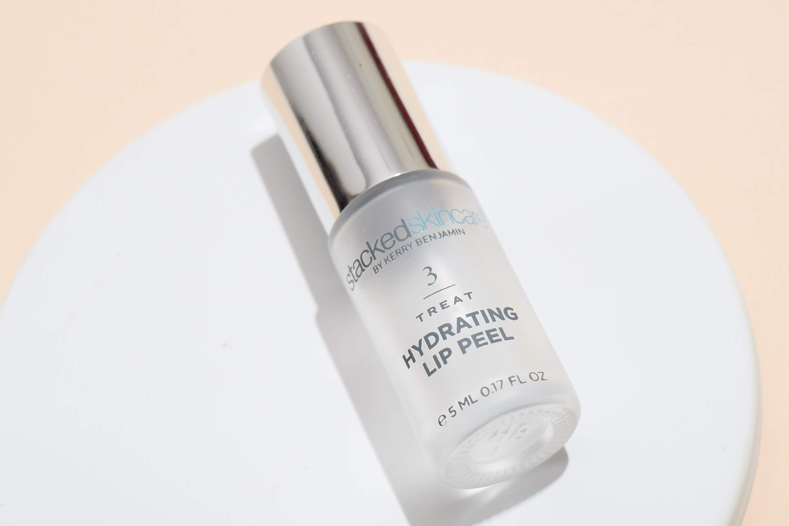 Lifestyle application of StackedSkincare no rinse lip peel