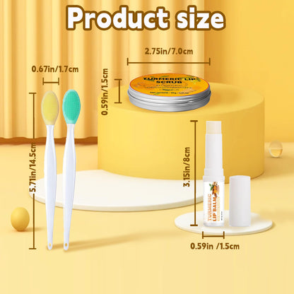 Haiolorpro turmeric lip scrub jar packaging
