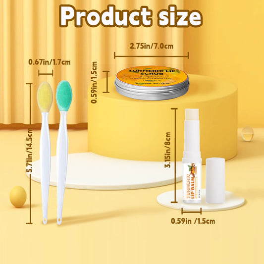 Haiolorpro turmeric lip scrub jar packaging