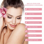 Mererke Pretty Eyelash Extension Cleanser bottle angled view showing label details