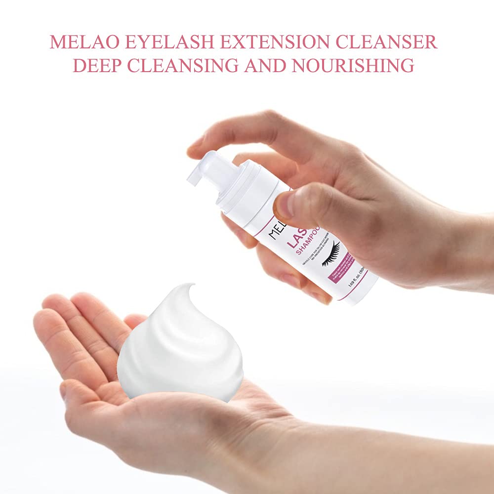Paraben and sulfate free lash shampoo salon professional bottle packaging