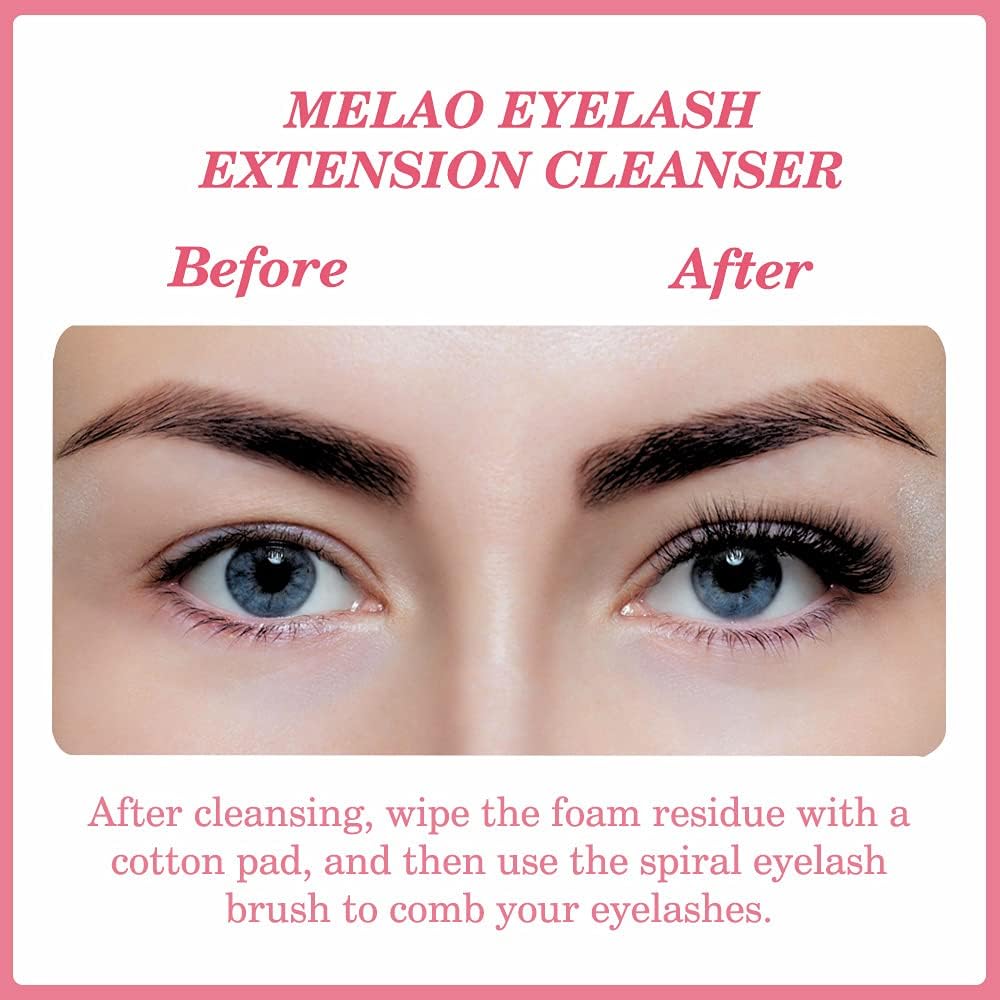 Mererke Pretty eyelash extension shampoo kit for deep cleansing care