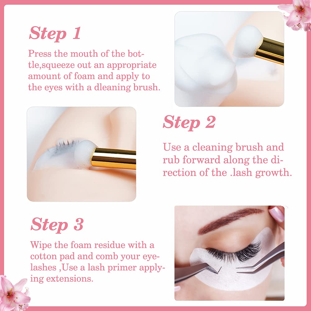 Mererke Pretty Eyelash Extension Cleanser lifestyle application view