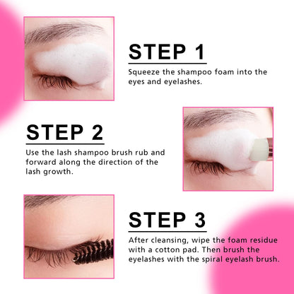 TDance lash shampoo packaging for sensitive eyes