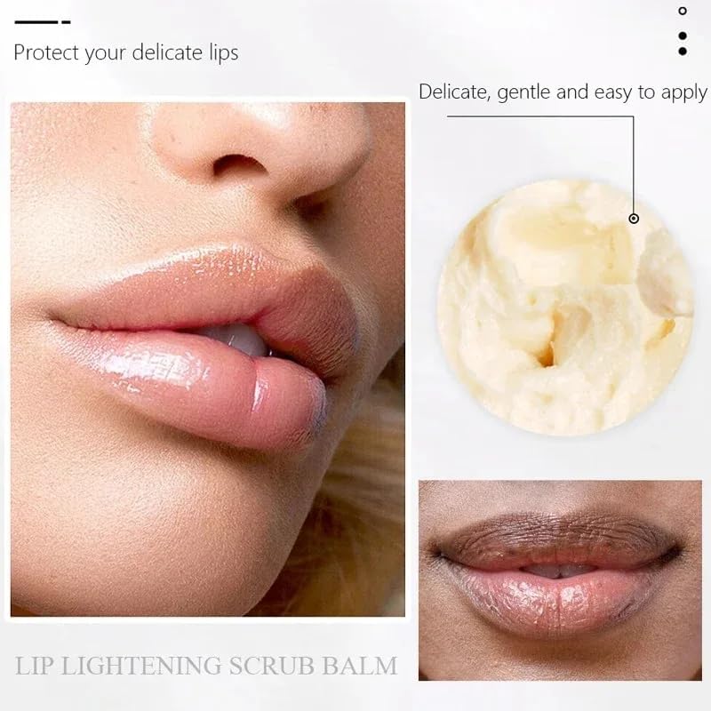 Cappuvini lip scrub balm jar texture and application example