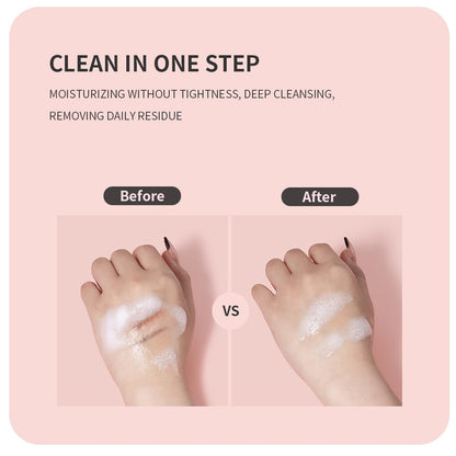 Top view of eyelash extension cleanser kit components