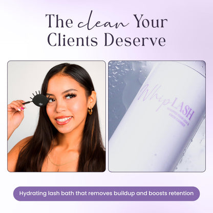 Professional lash extension cleanser mousse packaging