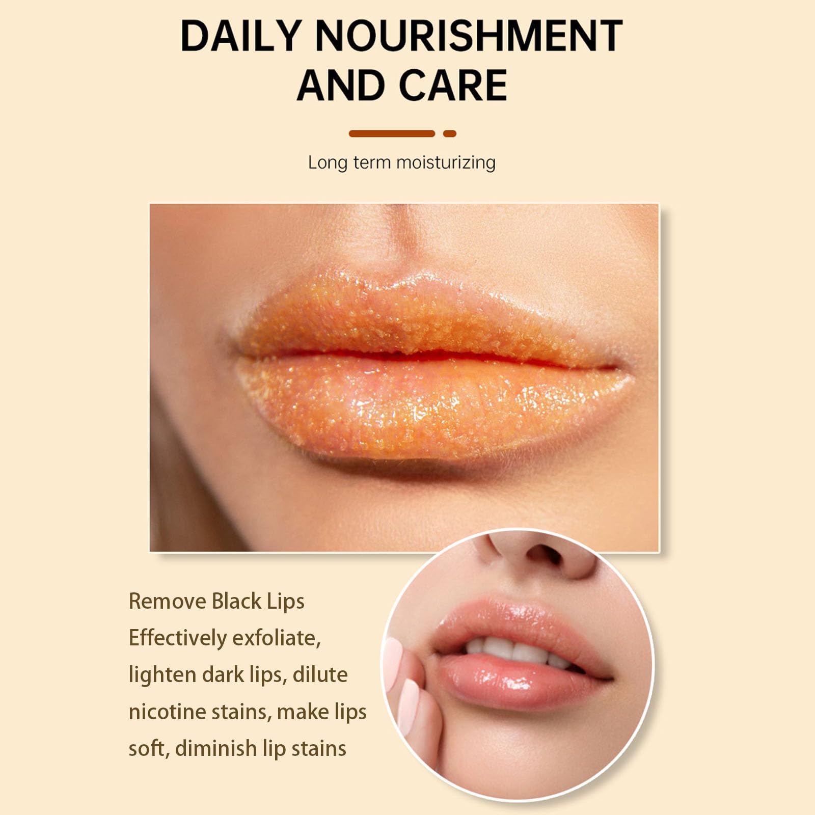 Applying turmeric lemon lip scrub for smoothing and hydration
