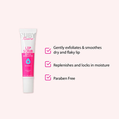 Ruby Kisses gentle smoothing lip care packaging