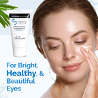 Dr Chrissie eyelid and eyelash cleanser bottle side profile
