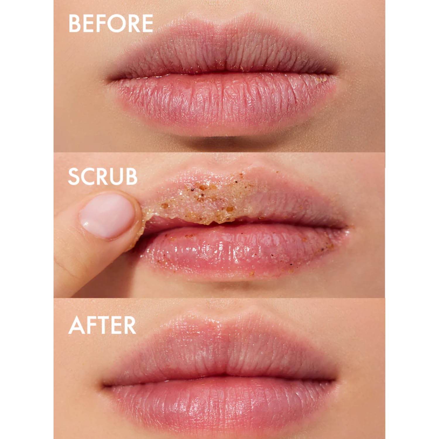 Lanolips natural lip exfoliator texture close up