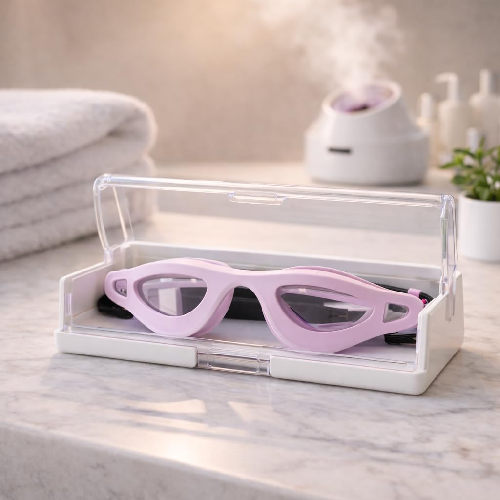 Lasting Lashes eyelash goggles showing the soft silicone seal and eye cups