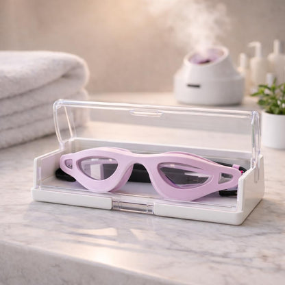 Lasting Lashes shower shield with adjustable strap