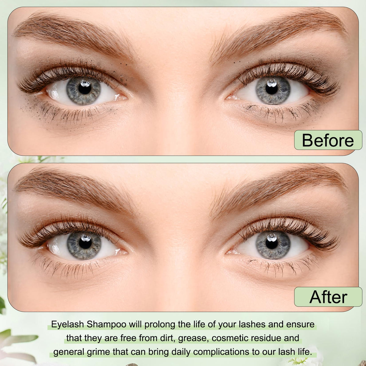 Mascara wand spoolie brushes included in the Shmian kit