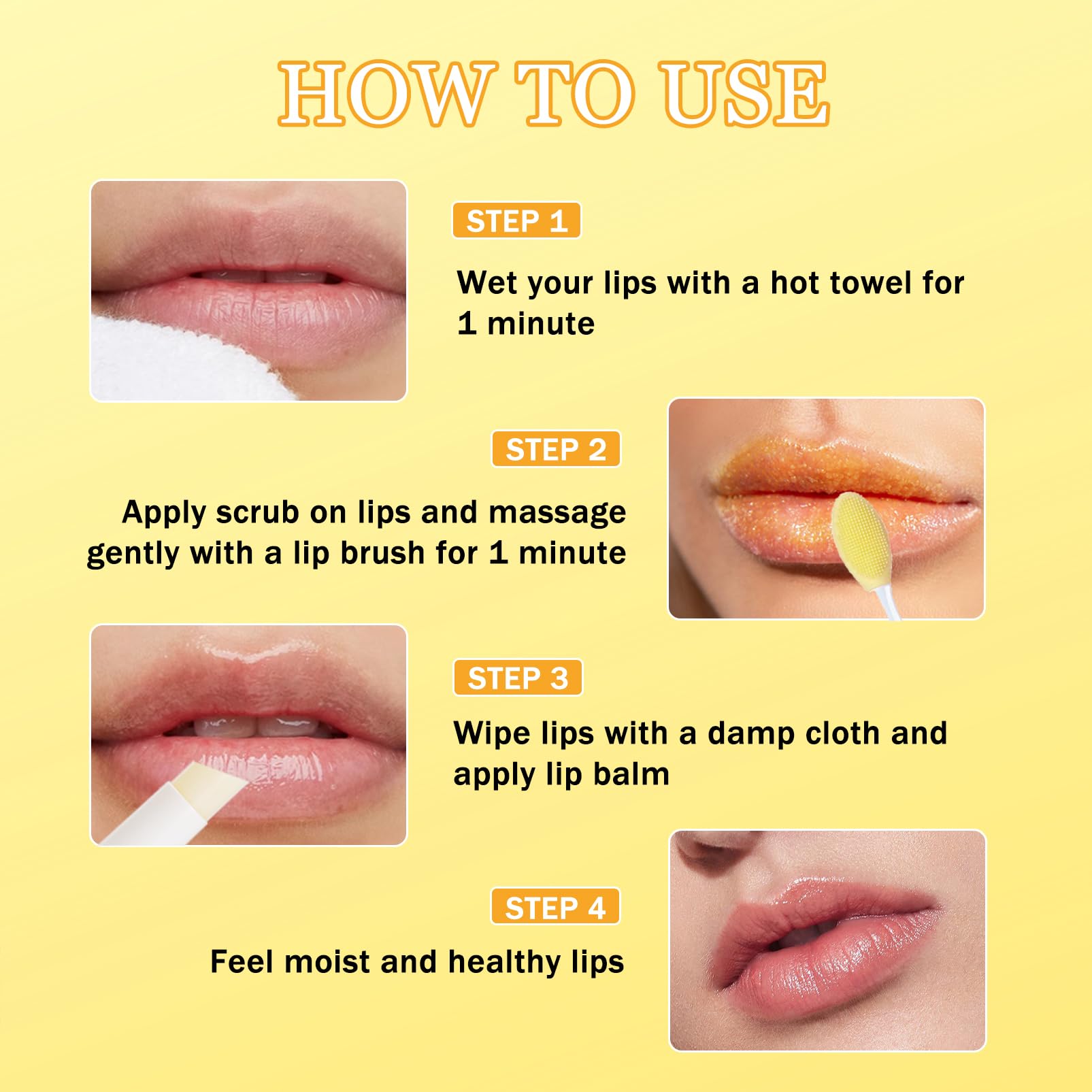 Murend lip balm and scrub set showing all three pieces