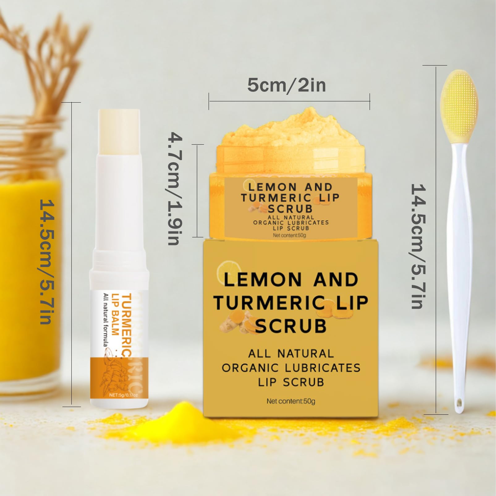 Applying Murend lip scrub with silicone brush