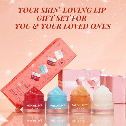 Anrcollect 4 piece lip care set side by side
