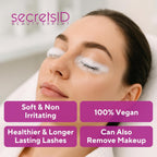 Demonstration of lash shampoo application on eyelash extensions with soft brush