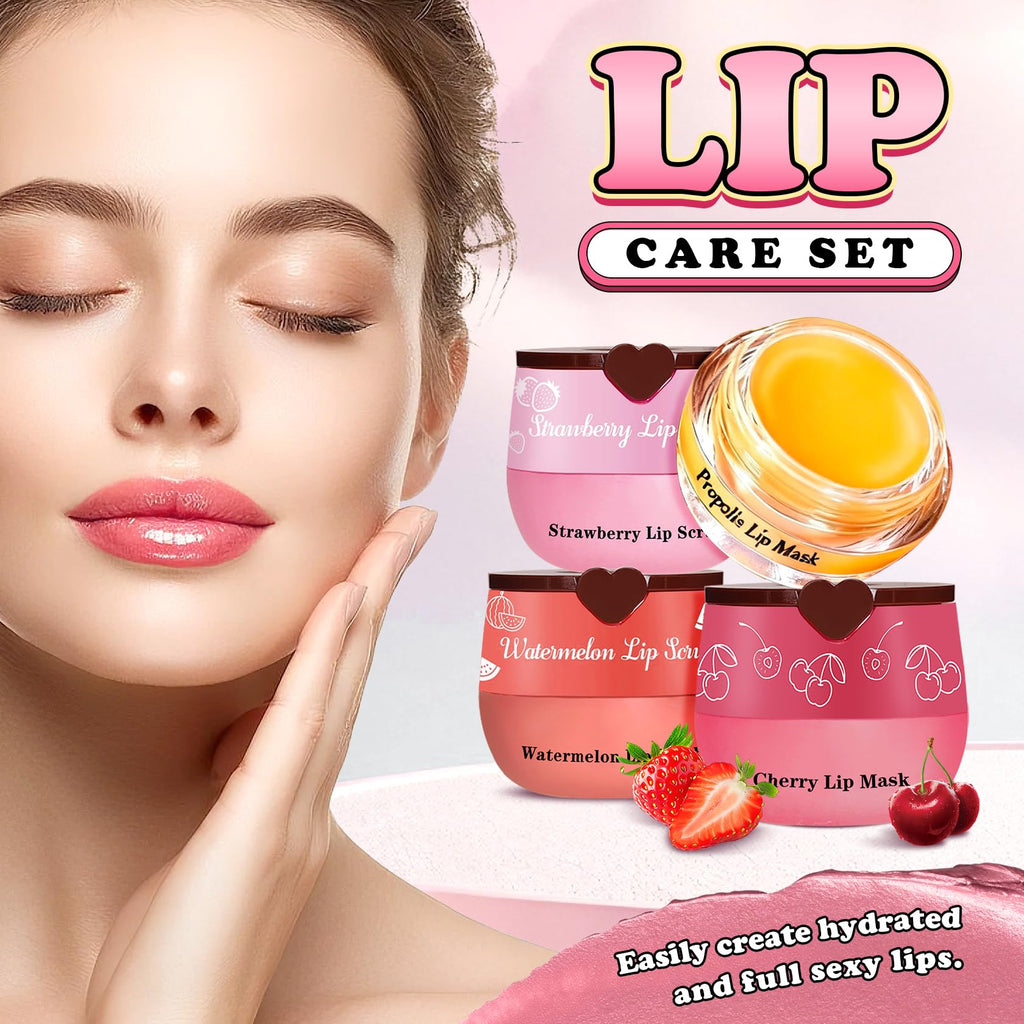 Complete lip care set lifestyle display