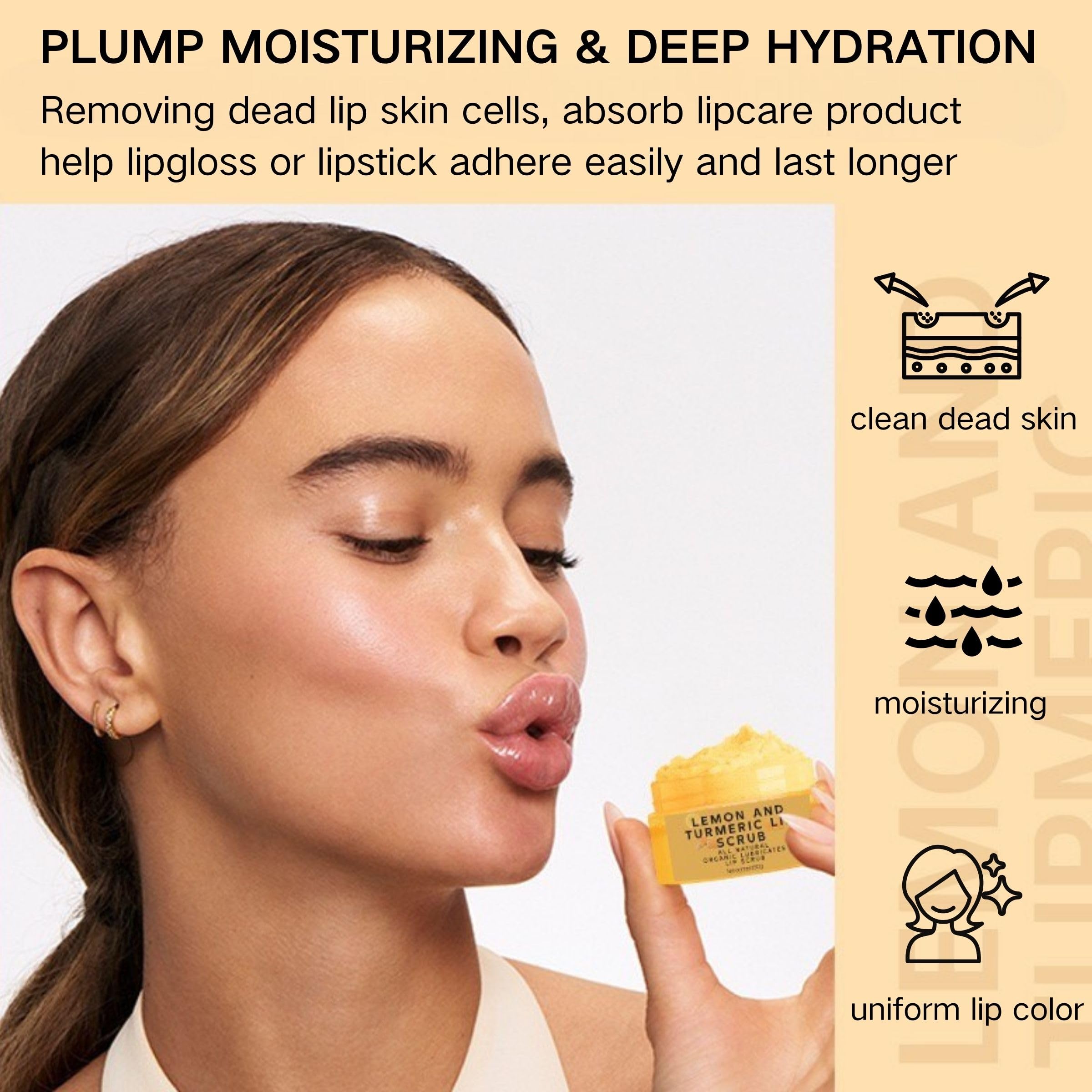 Yjlyqf lip scrub packaging showing 50 gram size