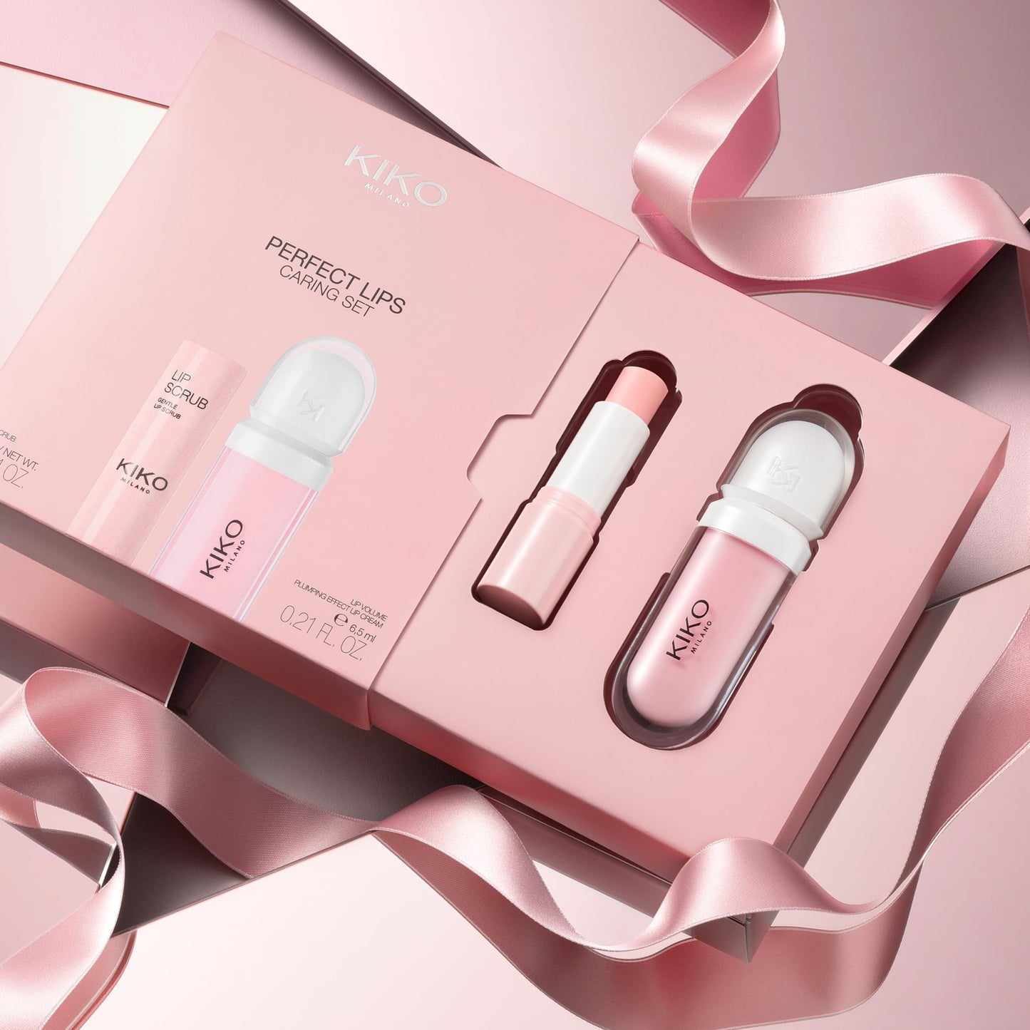 Two piece lip care kit for smooth lips