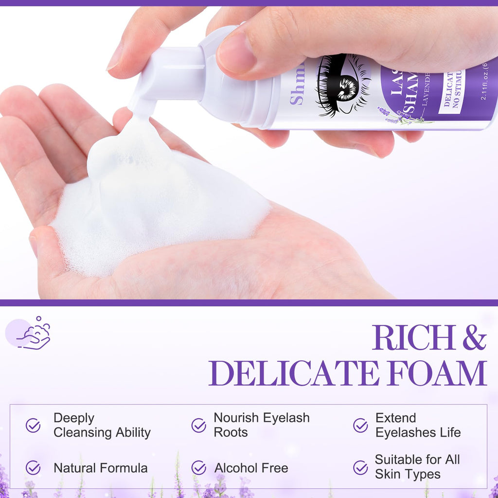 Actrol Shmian gentle lash cleanser product label details