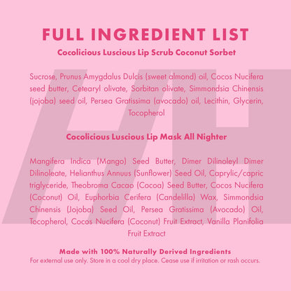 Lifestyle shot of lip scrub and mask set