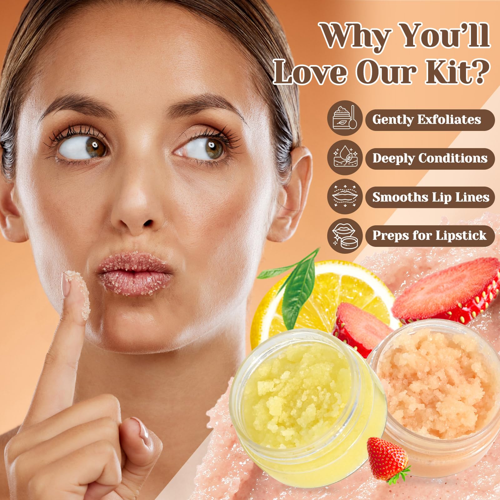 Juyrle DIY lip scrub making process showing bowl and tools