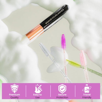 Protective shower goggles for lash extension maintenance
