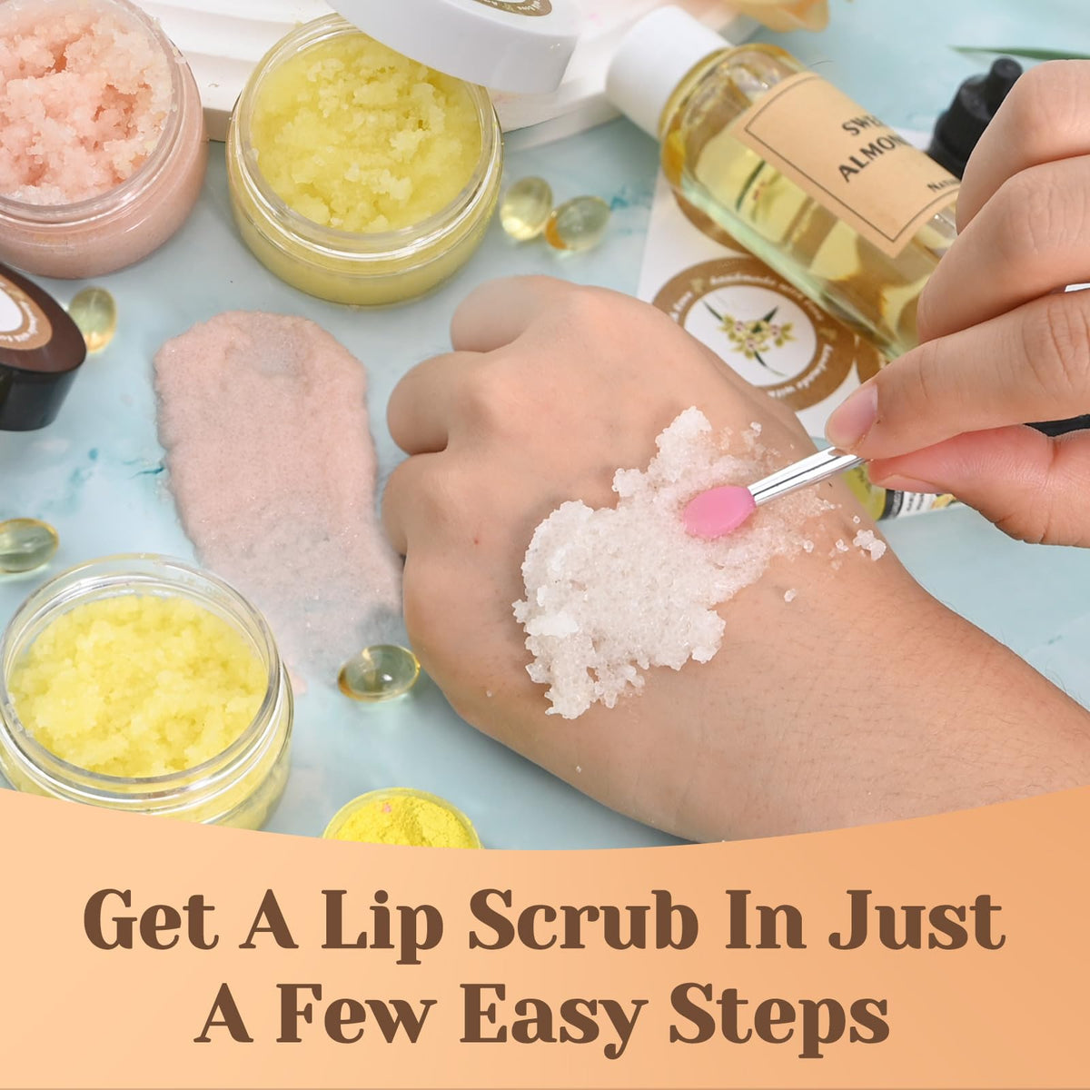 Juyrle 35 piece DIY beauty kit contents laid out