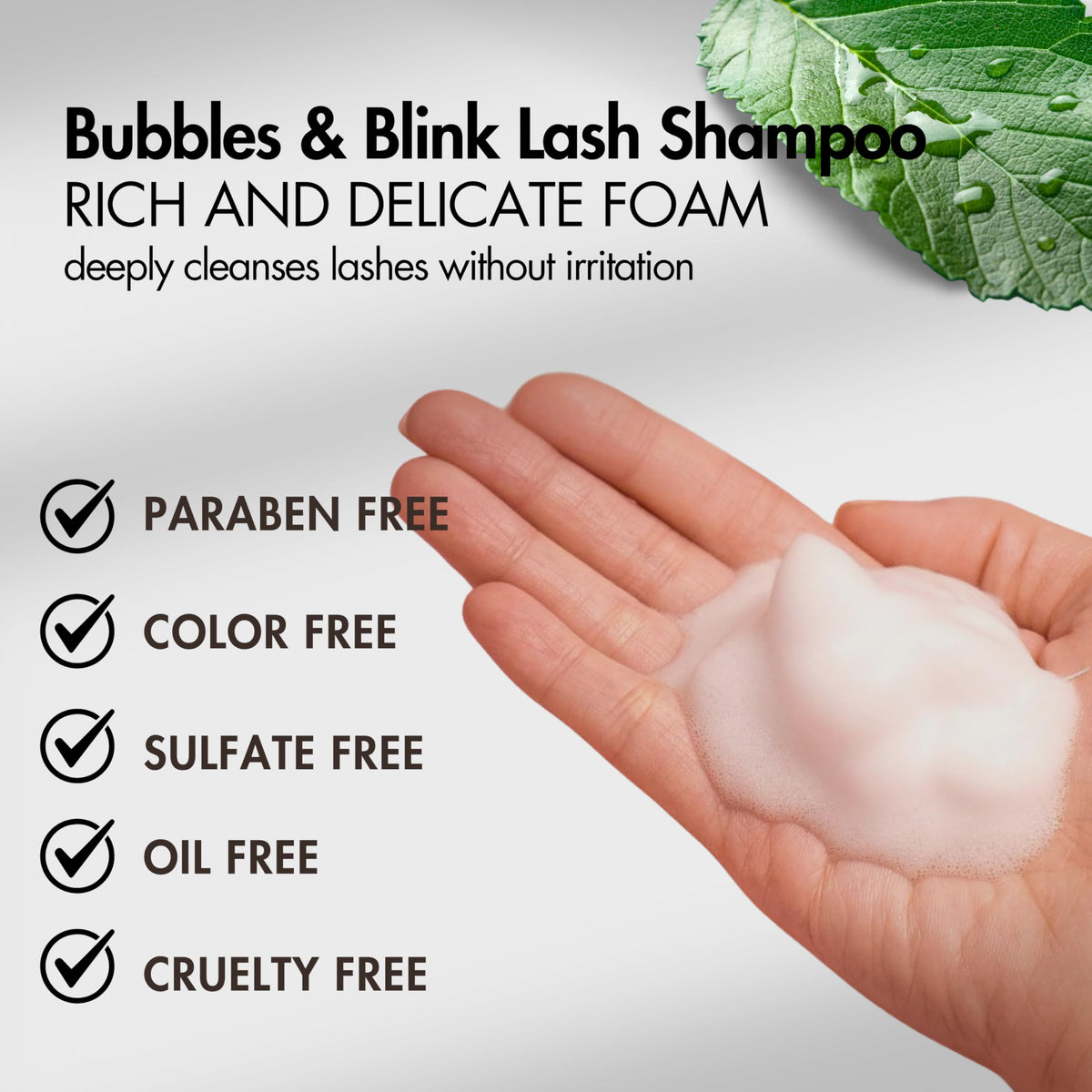 Gazelle 60 Milliliter eyelash cleanser with application brush