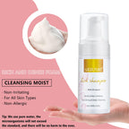 Soft fiber flat head cleansing brushes for eyelash extensions