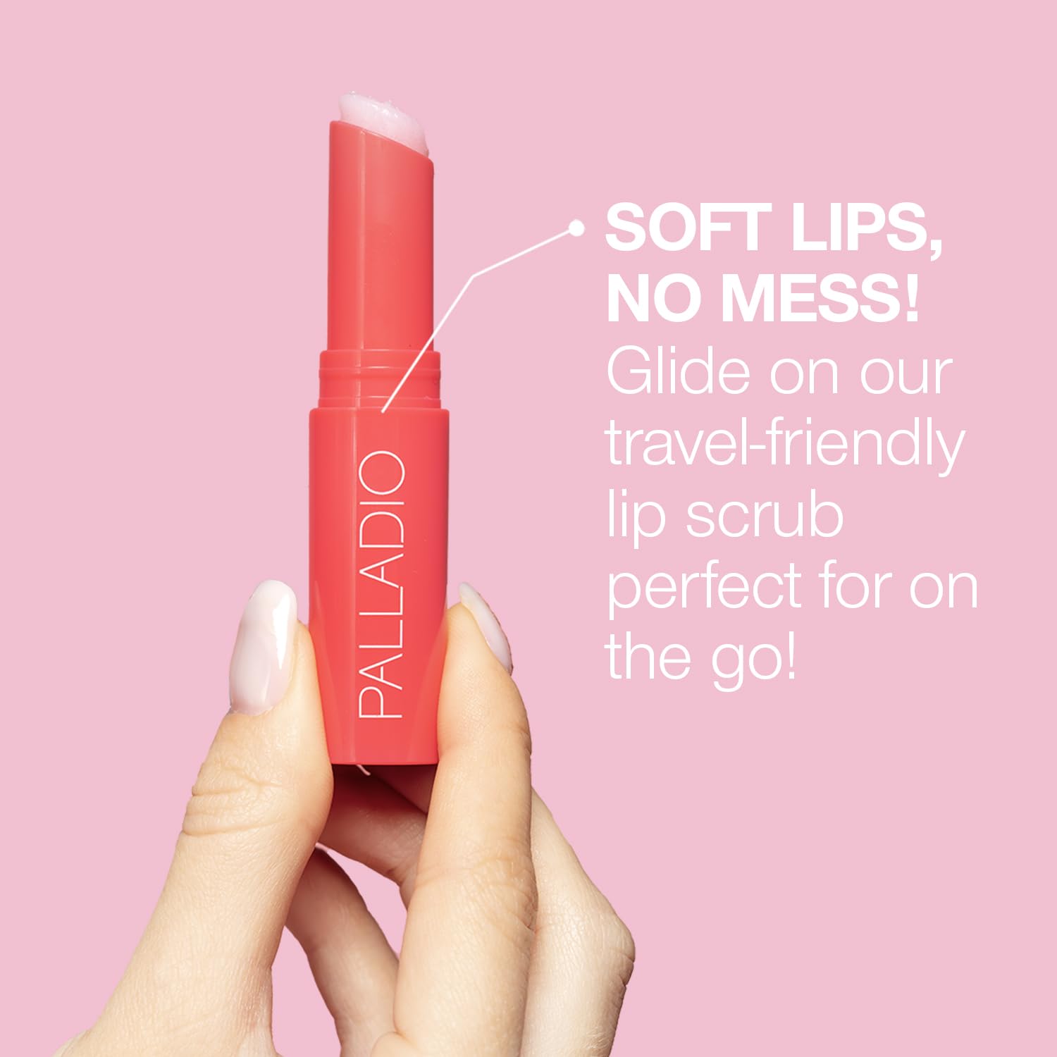 Lip scrub applicator for moisturizing lips