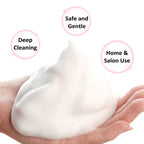 Veyes Inc gentle lash cleanser close-up label view