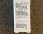 Hydrating tinted lip oil swatch and glossy finish