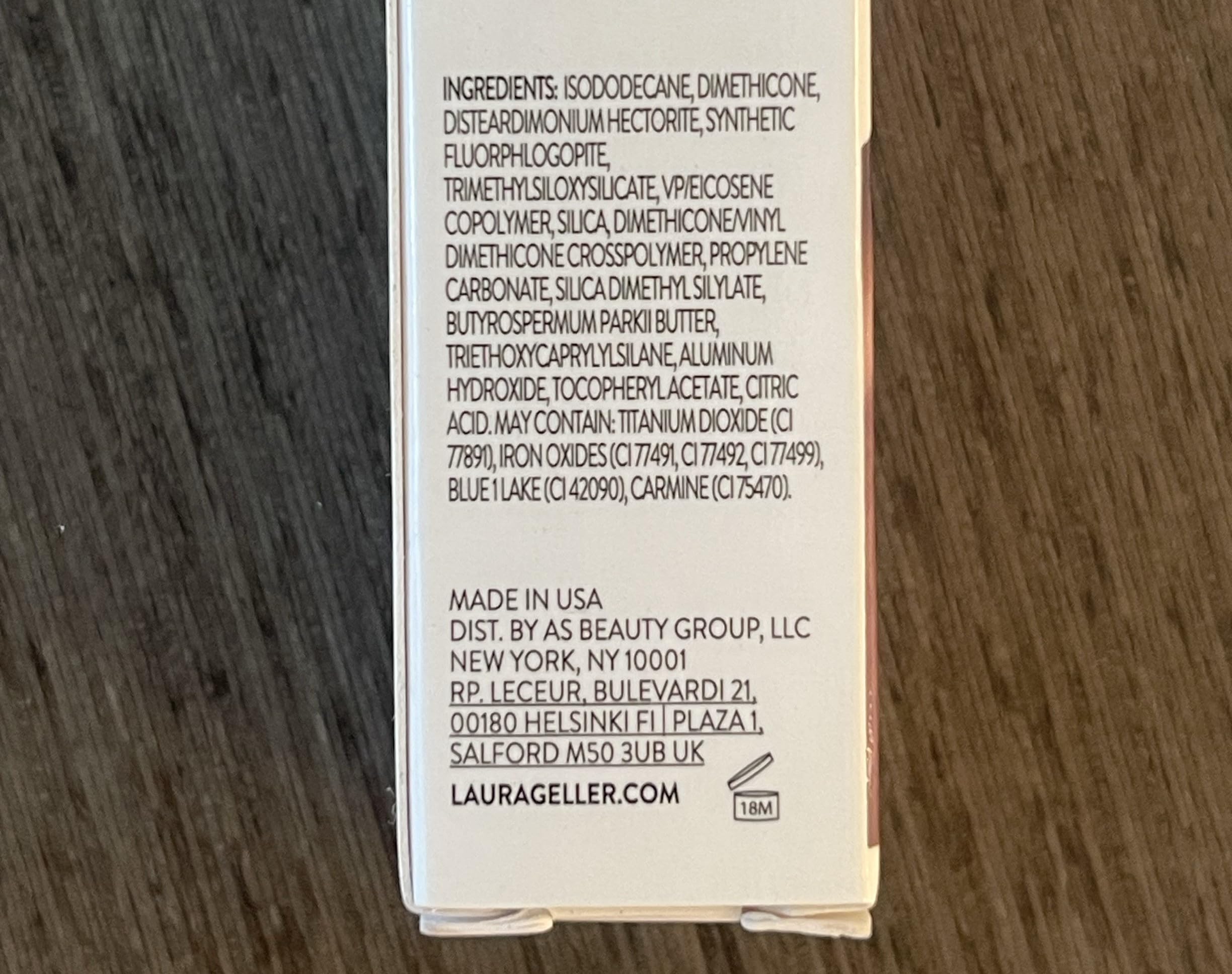 Lifestyle application of Laura Geller Prep-N-Go lip care product