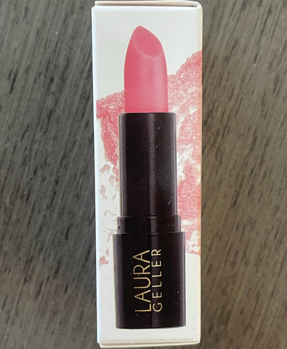 Laura Geller Prep-N-Go Lip Scrub and Tint Duo open showing both sides
