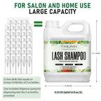 Twilash by DLY eyelash cleanser bottle with included foam pump dispensers