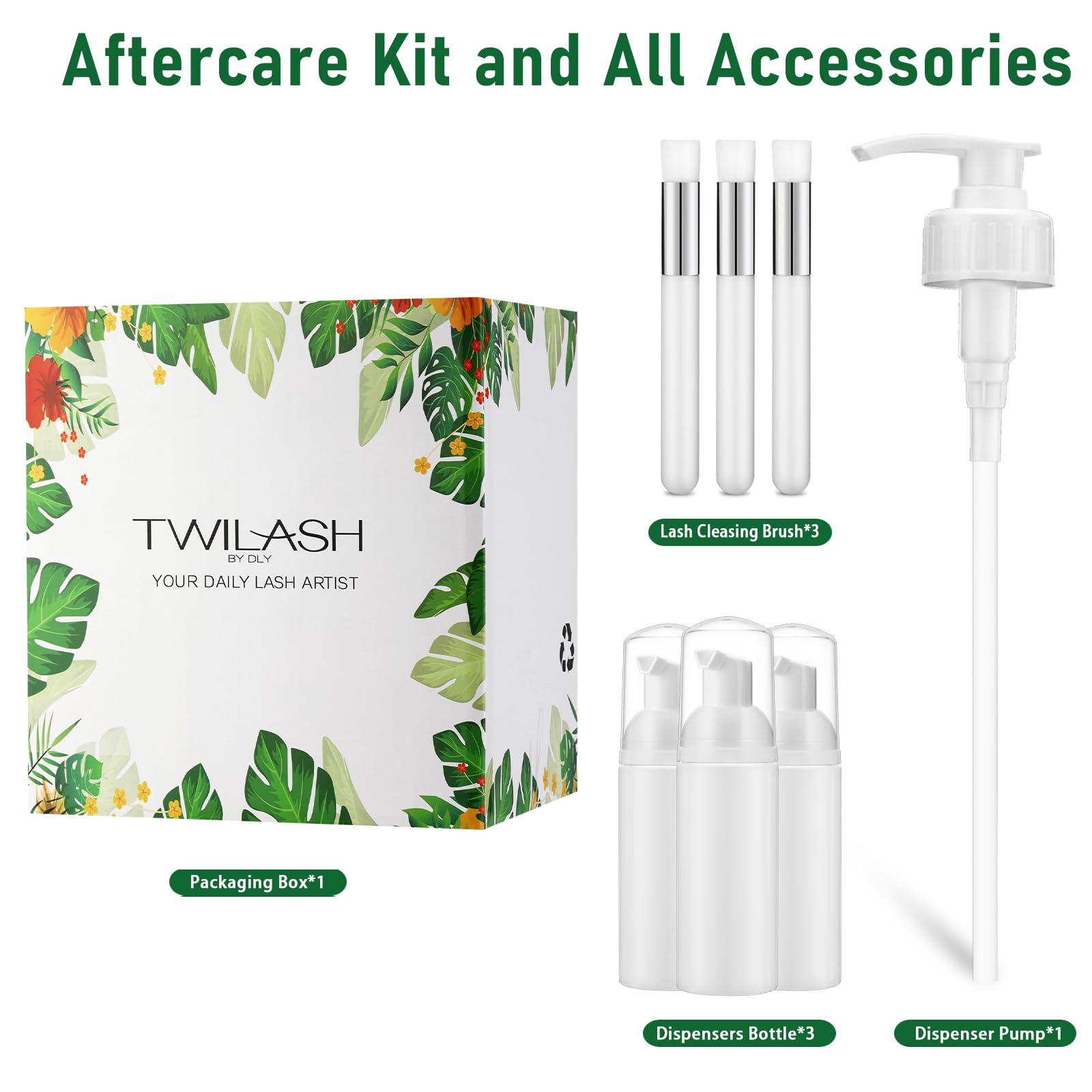Oil-free and fragrance-free lash extension cleanser solution for sensitive eyes