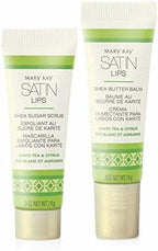 Mary Kay Satin Lips scrub tube and balm container side by side