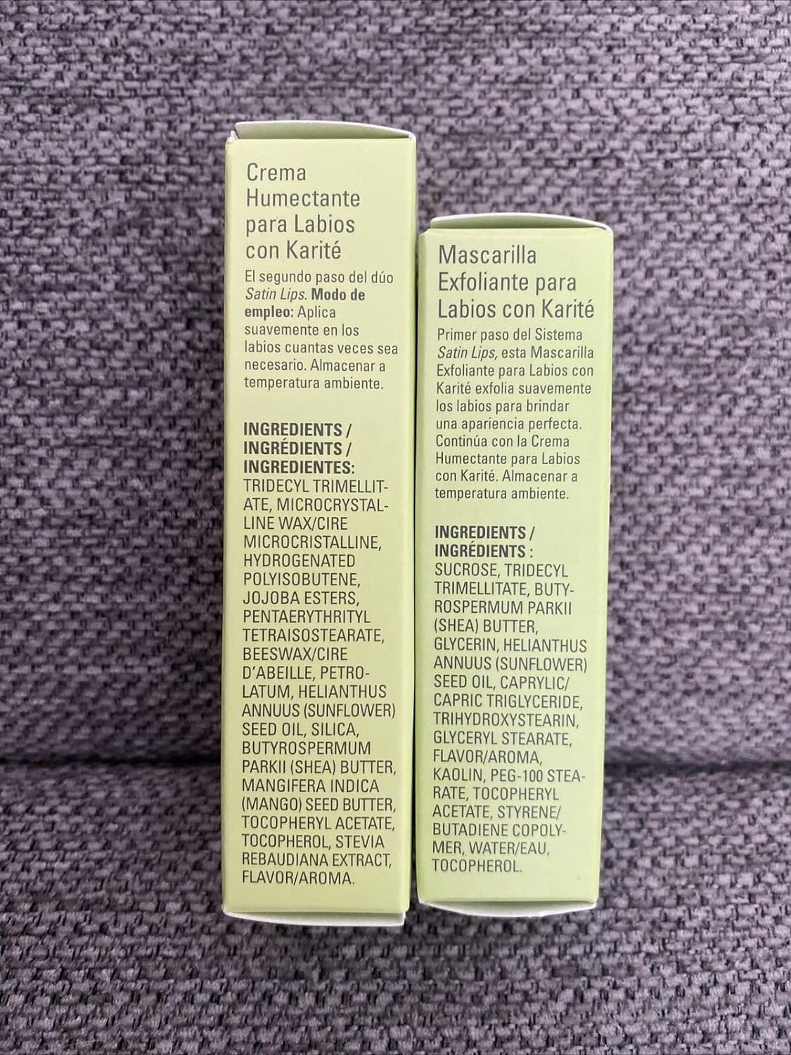 Mary Kay Satin Lips two step system retail packaging overview