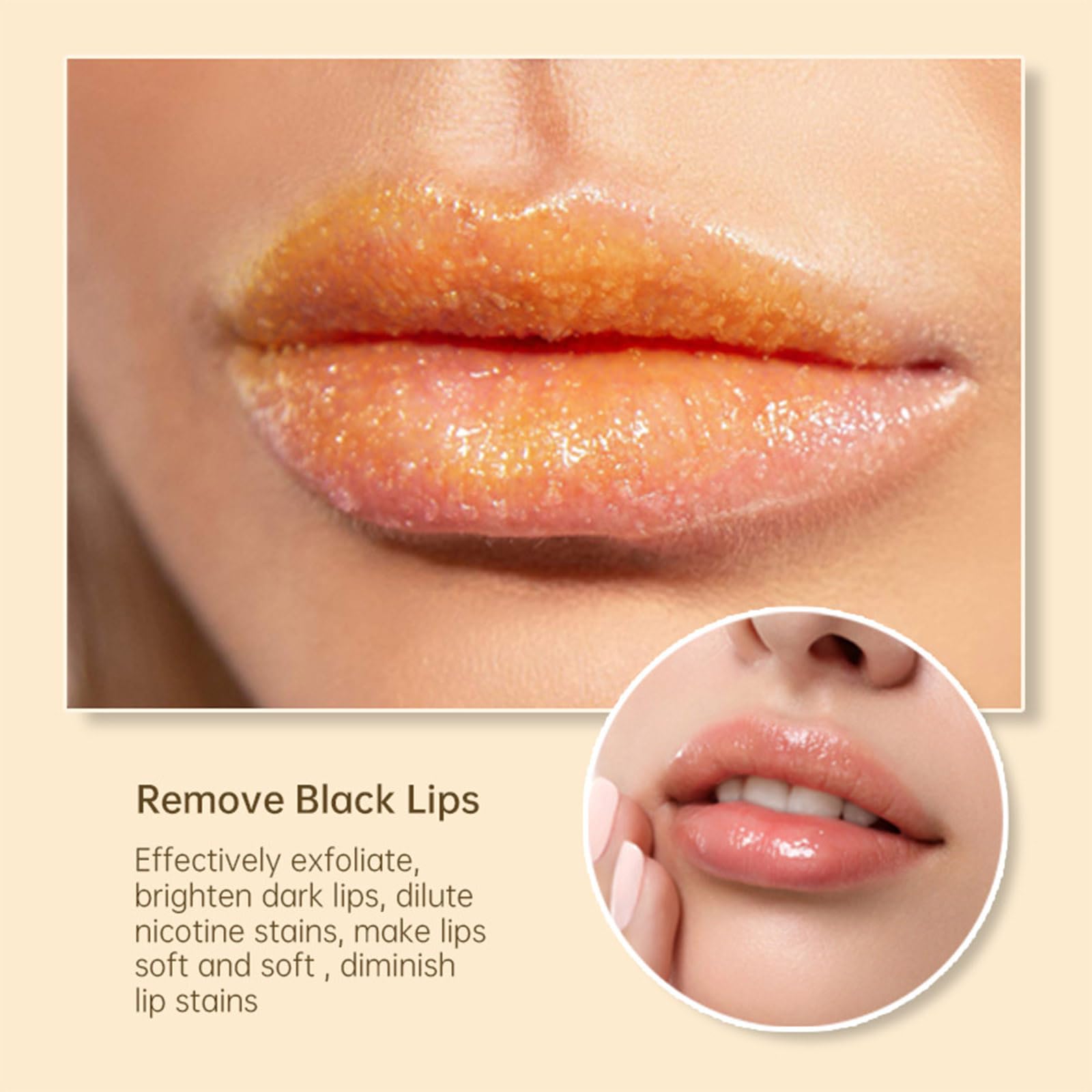 Yjlyqf lip scrub for dark lips in lifestyle setting