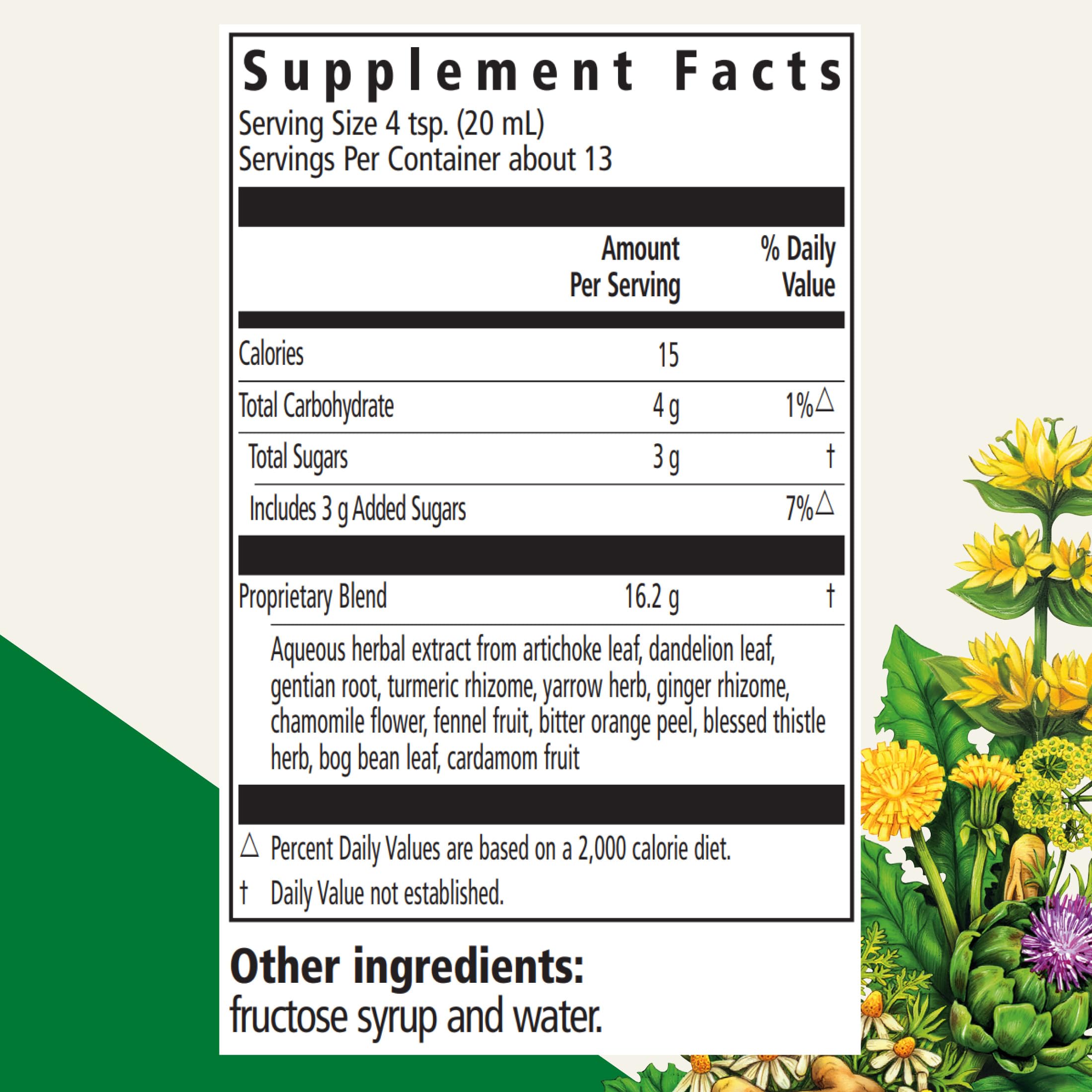 Floradix Gallexier liquid supplement packaging showcasing alcohol free vegan label